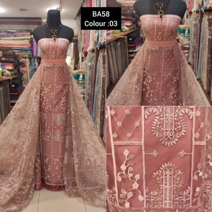 '+'+'+'+] Kain Tile Brokat Etnik Sapto/Sumba BA58 D#1 Salem