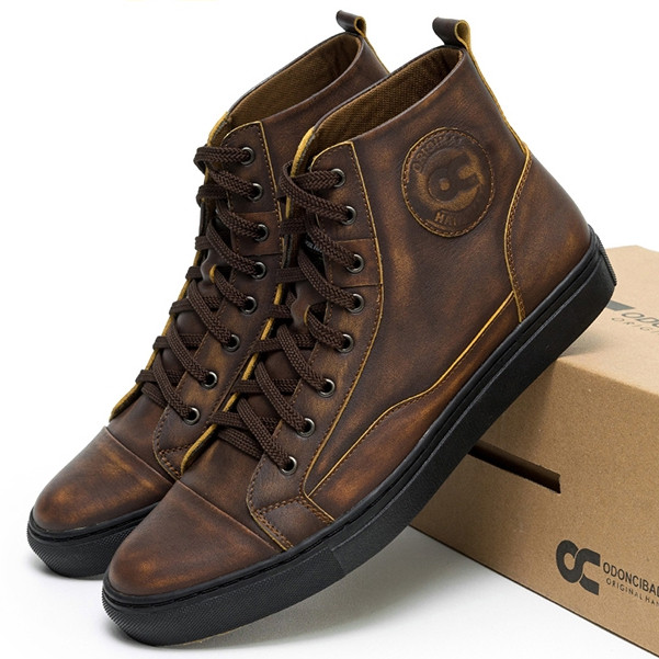 PROMO SEPATU WANITA  Sepatu Sneaker Pria Kulit Asli Brush Off Cibaduyut OC Sajiwa Pantofel Casual