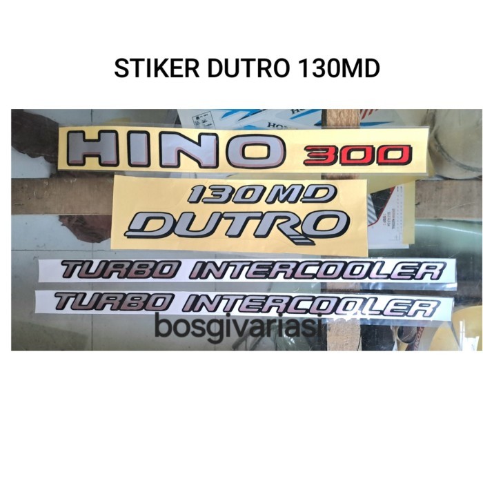 Best Quality Stiker Hino 300 Dutro 130Md / Stiker Hino Dutro 130Md / Stiker Dutro 130Md