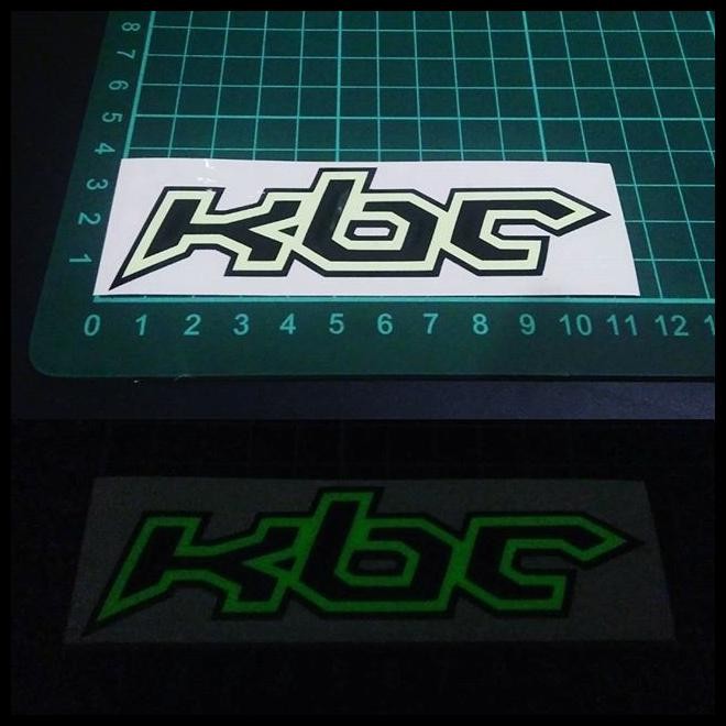 

BEST DEAL CUTTING STICKER GLOW IN THE DARK LOGO KBC 10CM !!!!!!