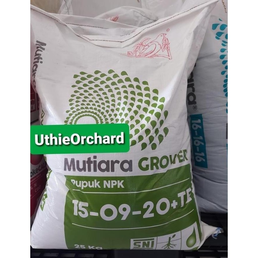 Pupuk NPK Grower 25 Kg 15-09-20 + TE Mutiara Meroke