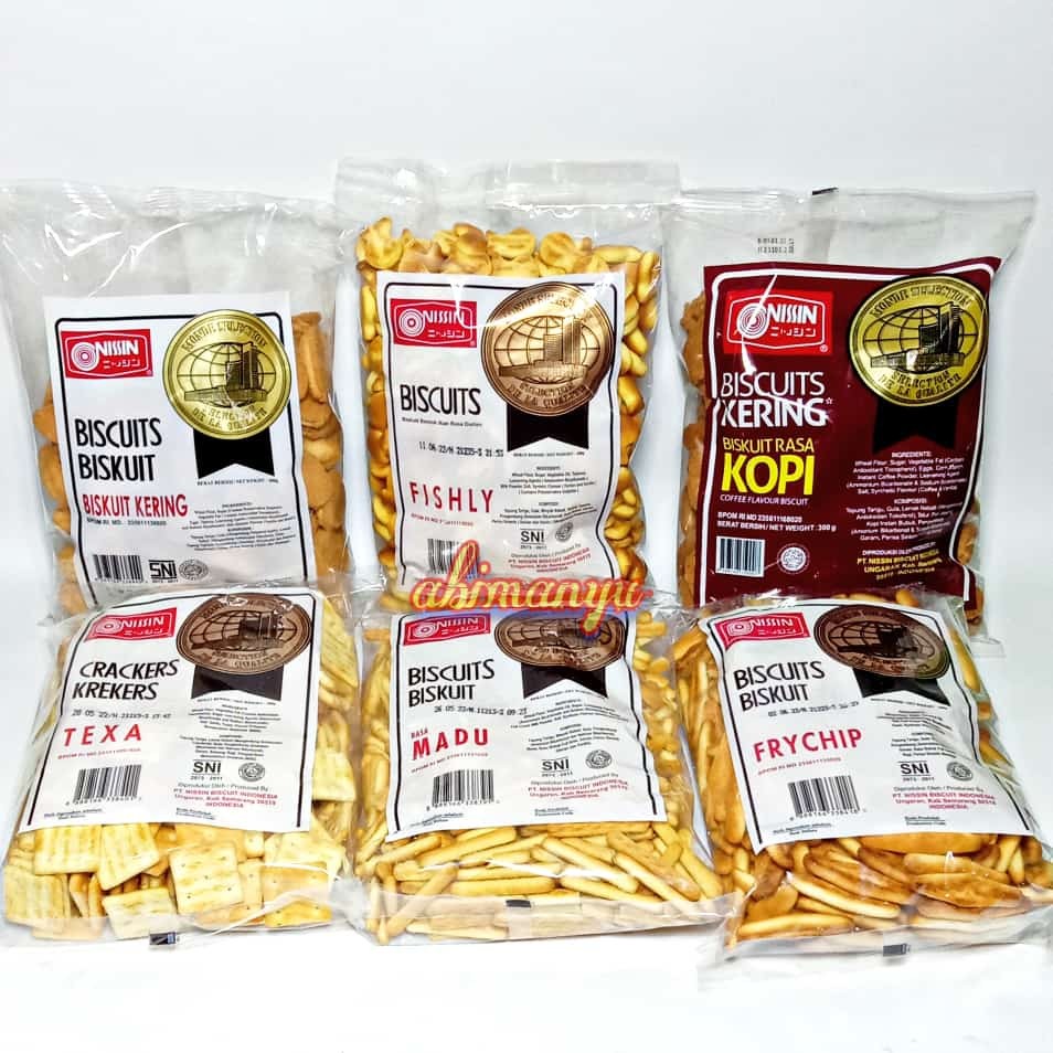 

Kue Kering Nissin Aneka Rasa 300 gram - TEXA - FISHLY - FRYCHIP - BISKUIT KERING - BISKUIT MADU