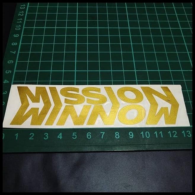 

HOT DEAL CUTTING STICKER MISSION WINNOW GOLD 1WARNA 12X3CM