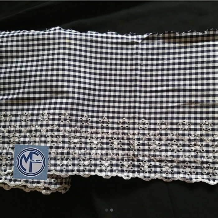 renda katun wrn ungu lebar 20cm harga permeter