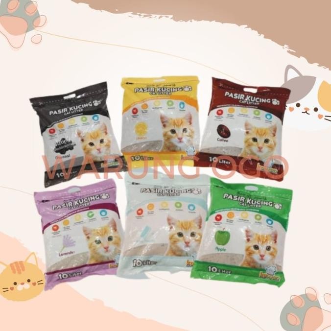 

PASIR KUCING KAWAN CAT LITTER 10LITER / PASIR GUMPAL WANGI ORIGINAL