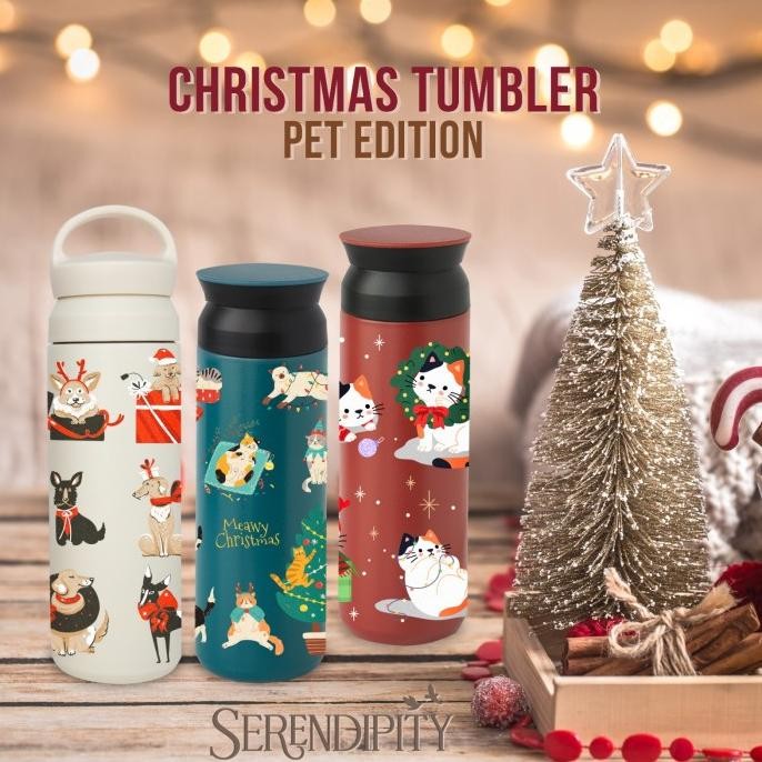 

CHRISTMAS PET SERIES TUMBLER | BOTOL AIR MINUM NATAL HADIAH CAT DOG ORIGINAL