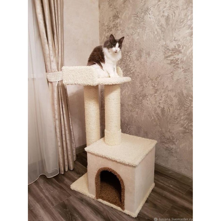 

CAT TREE CONDO 2TIANG GARUKAN DAN BOX UK 25CM TINGGI 65CM ORIGINAL