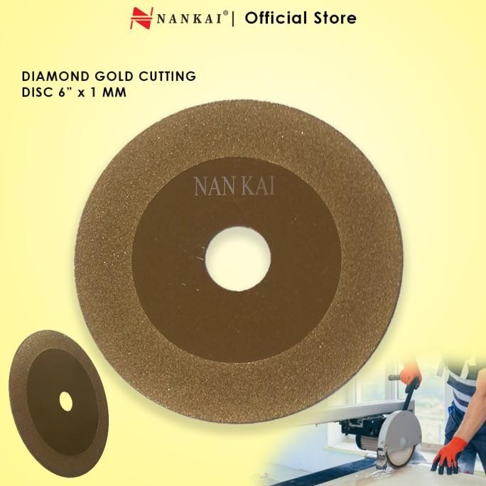 

Berkualitas Nankai Mata Pisau Potong Batu / Diamond Gold Cutting Disc 6