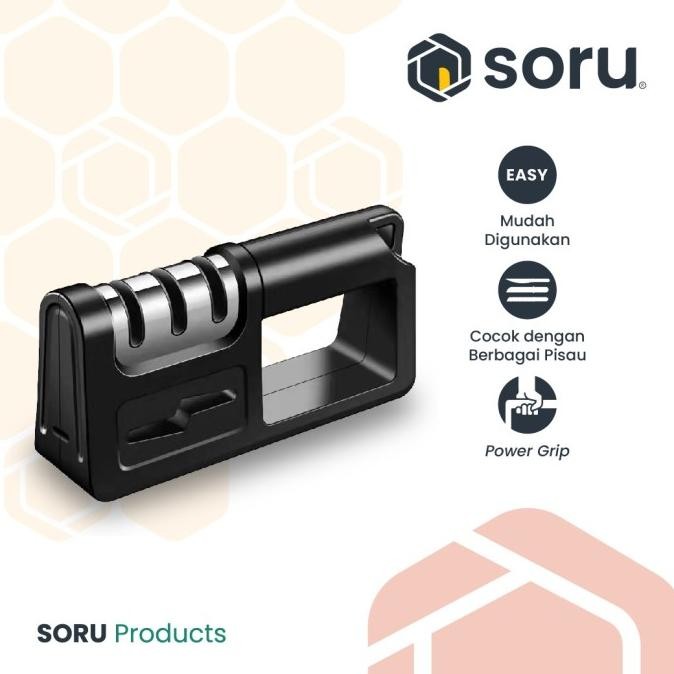 

Berkualitas SORU Alat Pengasah Pisau dan Gunting Knife Sharpener Asahan Pisau