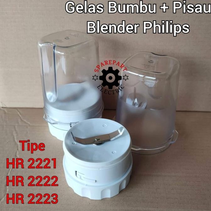 

Berkualitas PISAU + GELAS BUMBU 1SET BLENDER PHILIPS BARU HR 2221 2222 2223