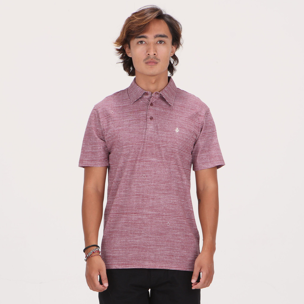 VOLCOM - MPL PRESTON SHORT SLEEVE POLO MERLOT