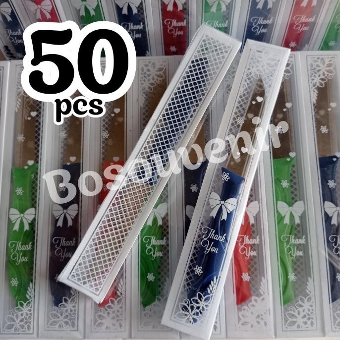 

Berkualitas Paket isi 50 pcs Pisau Mini Mika motif Sovenir Pernikahan / Khitanan