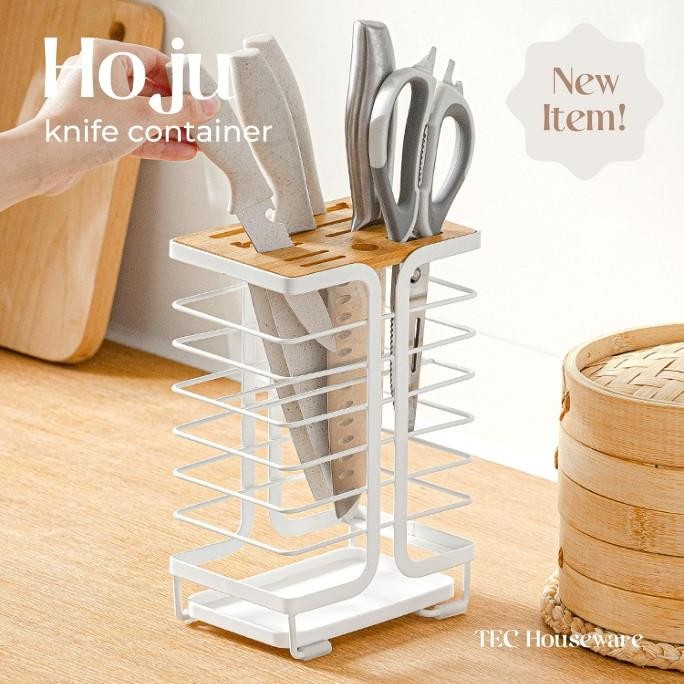 

Berkualitas TECHOJU Knife Holder Tempat Penyimpanan Pisau Dapur Rak Pisau