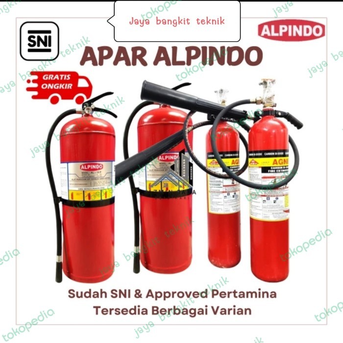 Jual Apar Alpindo Powder 9Kg Alat Pemadam Kebakaran Tipe Powder
