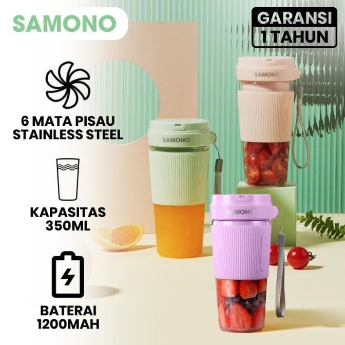 

Berkualitas Samono Portable USB Juicer 350ML SW-Y9 Blender Mini 6 Pisau - SWY9