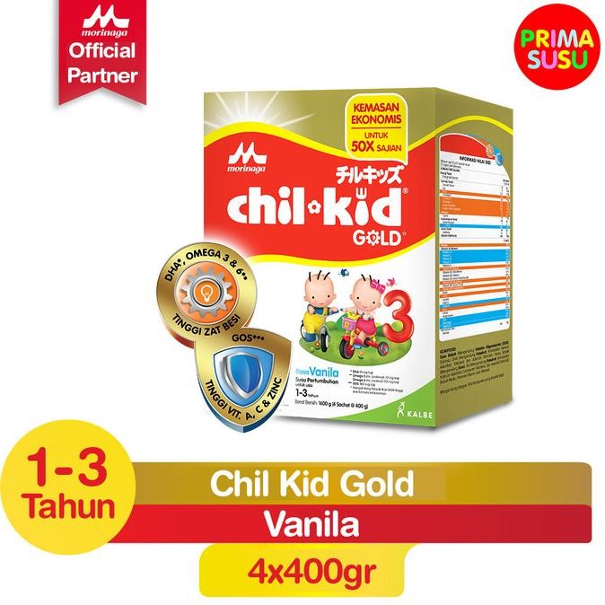 

Chil Kid 3 Gold 1600 Gram, Madu, Vanila, Susu Formula Anak