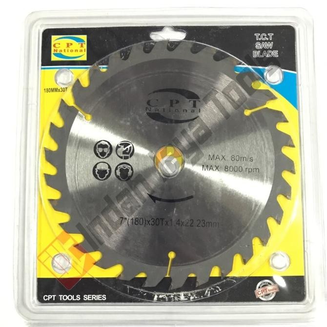 

Berkualitas CPT NATIONAL Circular Saw Blade 7 x 30T ULTRA THIN Mata Pisau Potong K