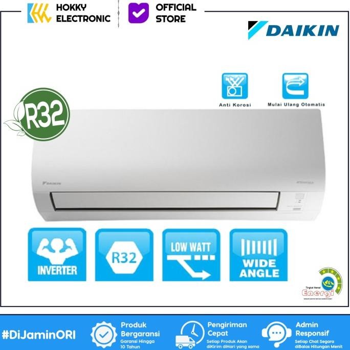 new ac 2 pk daikin ftkq50uvm4+rkq50uvm4 flash inverter low watt