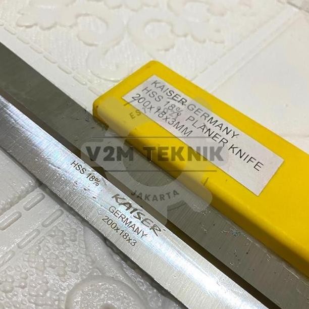 

Berkualitas Mata Pisau Serut Planer HSS 18% Knife 200x18x3mm - 8" (Germany) KAISER