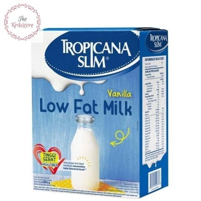 

Terlaris Tropicana Slim Vanilla Vanila Susu Low Fat Susu Bubuk 500 Gr Ready Stok