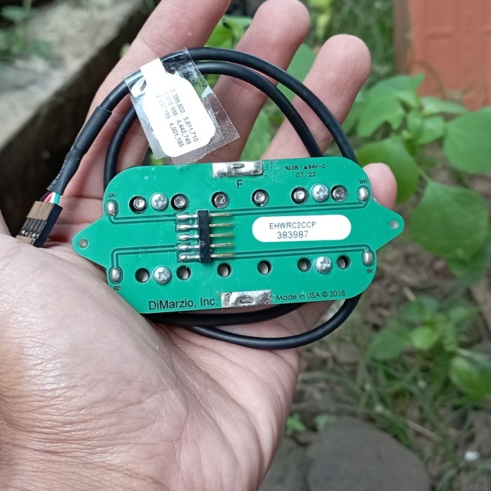 Pickup Gitar Dimarzio Rob Caggiano Humbucker Signature Chrome Cover