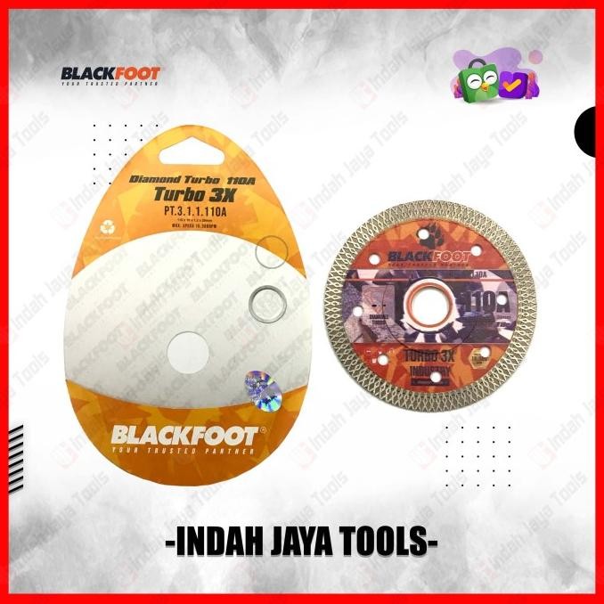 

Berkualitas BLACKFOOT 110 TURBO Diamond Wheel 4" - Mata Pisau Potong Keramik Granit