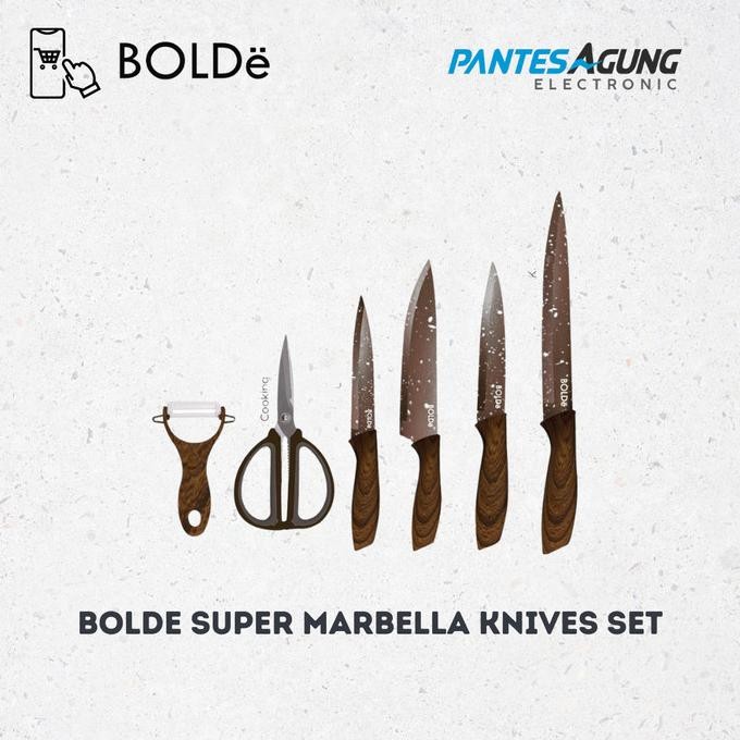 

Berkualitas Pisau set isi 6 Premium BOLDe Super Knives Marbella