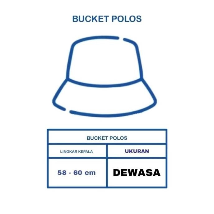 TOPI BUCKET DEWASA PRIA DAN WANITA/TOPI POLOS/TOPI SANTAI/TOPI FASHIONS/TOPI PANTAI