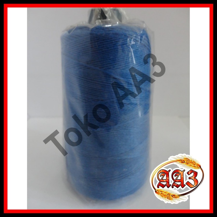 tokokarungaa3 Benang jahit karung plastik beras warna biru tua