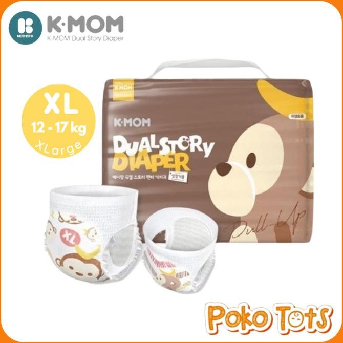 Mother-K K-Mom Dual Story Diaper XLarge (XL) 32pcs Popok Celana Pants