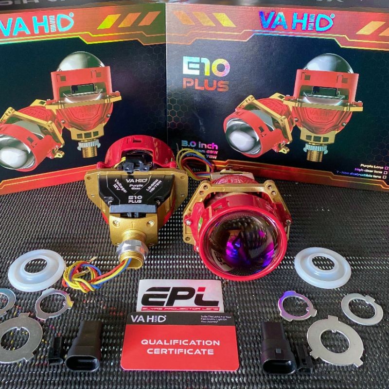 Projie Projector Biled VAHID E10 PLUS 3 inch Bluelens 78w kembaran E10 GX10 KL4u