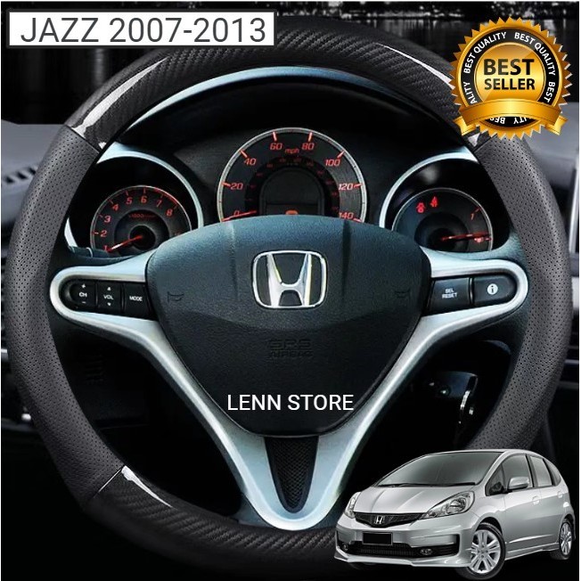Cover Sarung Stir Carbon Mobil HONDA JAZZ GE8 2007 2008 2009 2010 2011 2012 2013