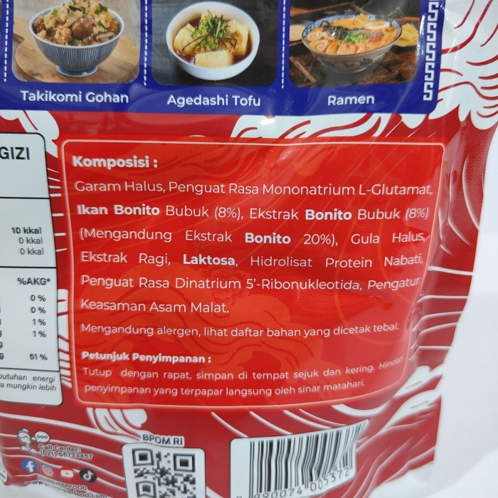 

Termurah Daikichi Katsuodashi Halal 500Gr - Bubuk Katsuobushi Dashi Hondashi Ready