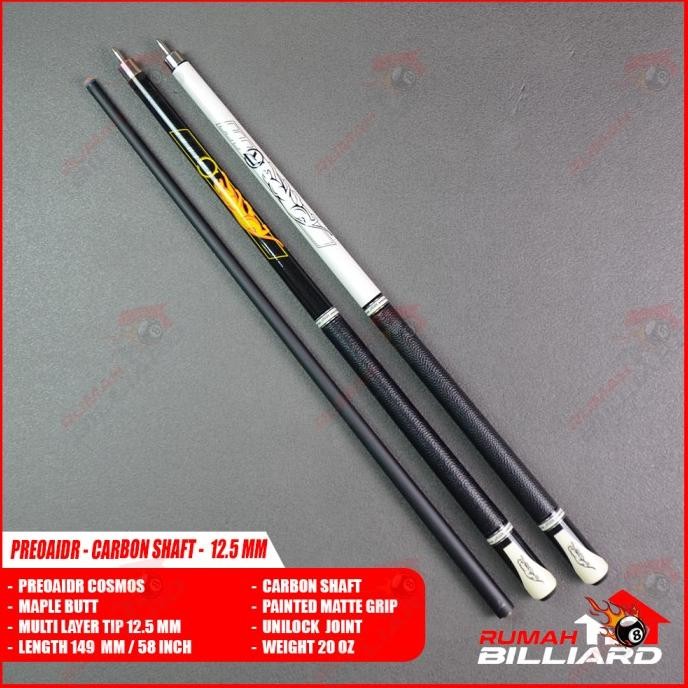 // Stick Billiard - Billiard Cue - Preoaidr Cosmos - Carbon Shaft -  Maple //