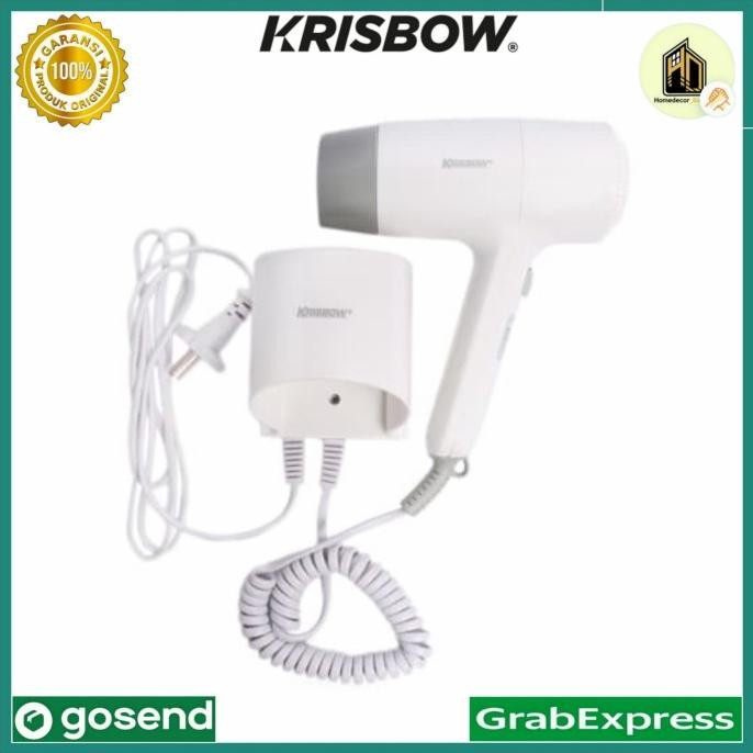 Krisbow Hair Dryer 23 A - Putih / hair dryer dinding krisbow