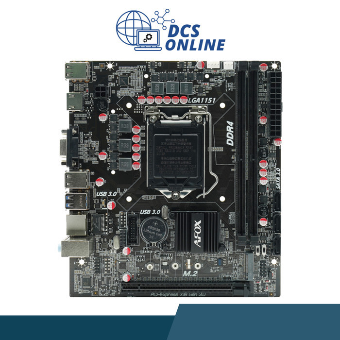 Motherboard Afox B250 Intel Socket 1151 garansi resmi