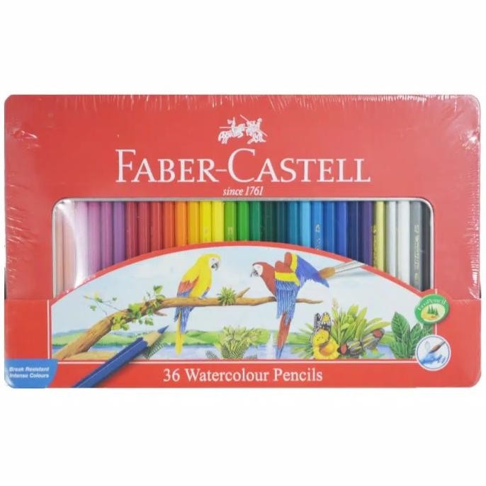 

PENSIL WARNA FABER CASTELL WATER COLOUR 36 L TIN CASE