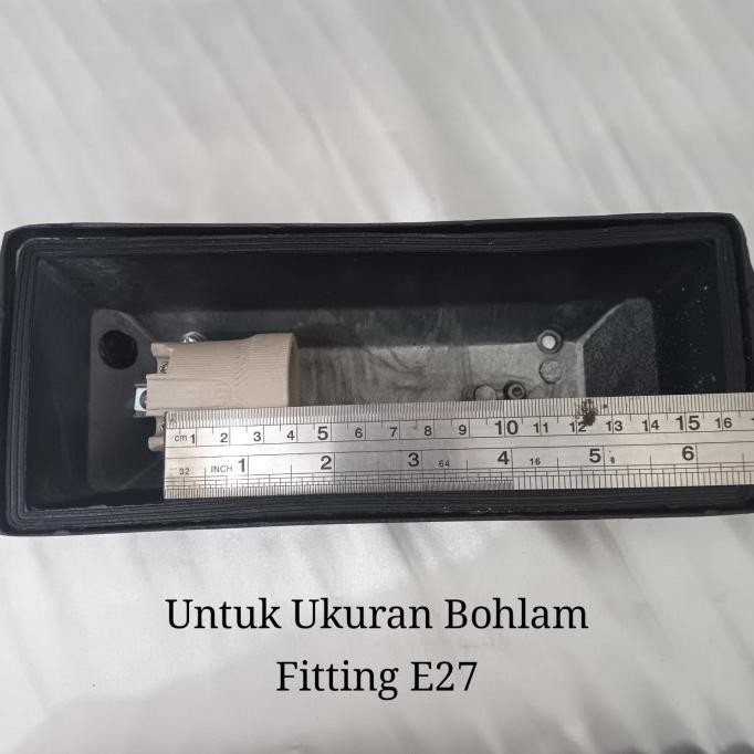 KAP LAMPU TANGGA/LAMPU DINDING E27 TANAM PANJANG OUTDOOR/INDOOR