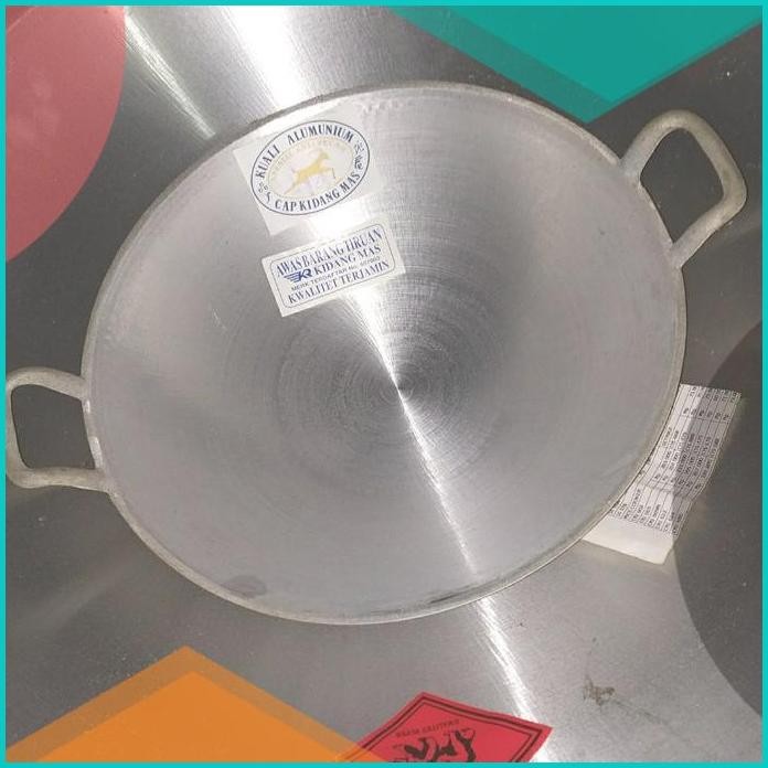 grab only kuali Kidang Mas aluminium anti pecah wajan frier penggoreng