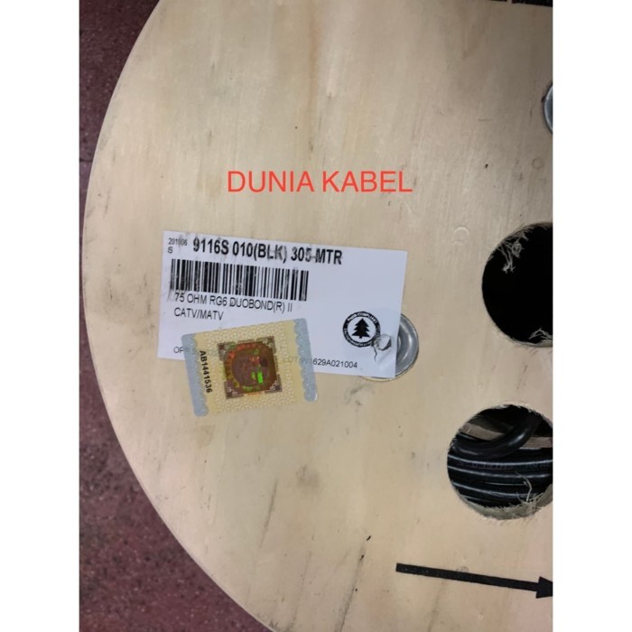 Belden kabel Coaxial / RG6 RG 6 911S kabel CCTV @ 100 meter