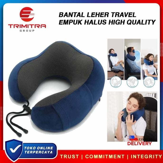 

TERSEDIA BANTAL LEHER TRAVEL PILLOW MEMORY FOAM LEMBUT TEBAL BENTUK U PORTABLE