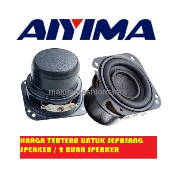 TERLARIS AIYIMA 2Pcs Speaker 1.5 Inch 40mm 4 Ohm 10W Full Range Low Frequency - 1 Buah Speaker