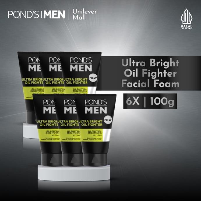 

TERSEDIA PONDS MEN ULTRA BRIGHT OIL FIGHTER FACIAL FOAM 100GR - PEMBERSIH WAJAH X6