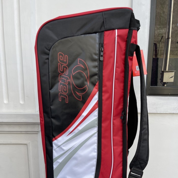 TAS ASTEC BADMINTON ASC HERRO 6 RK BAG BLACK RED ASCBGU3SB2BL