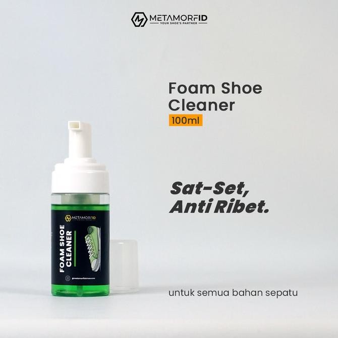

TERSEDIA PEMBERSIH SEPATU/TOPI/TAS METAMORFID CLEANER FOAM 100ML
