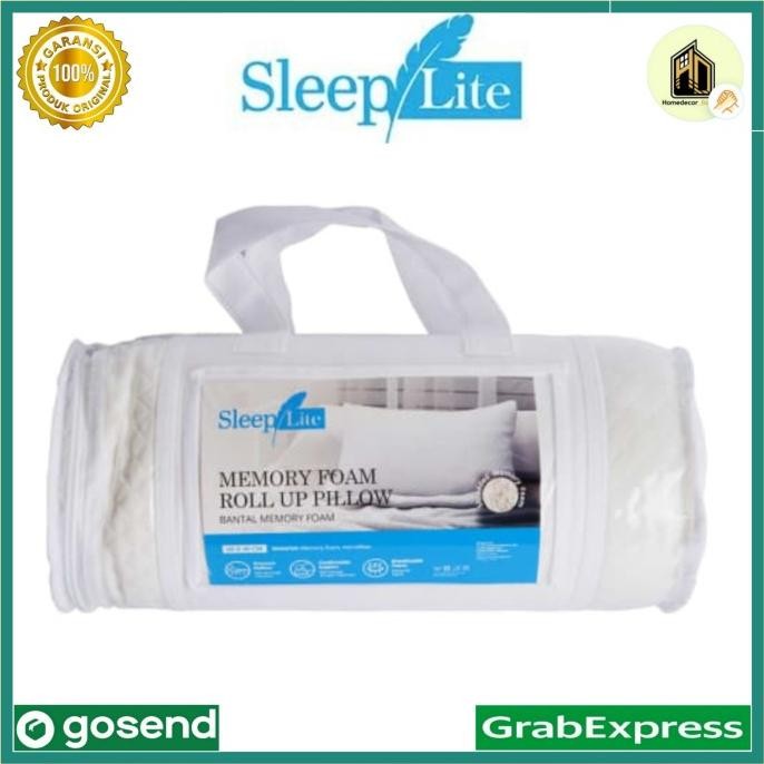 

TERSEDIA SLEEPLITE 60X40 CM BANTAL MEMORY FOAM ROLL UP / BANTAL MEMORY FOAM