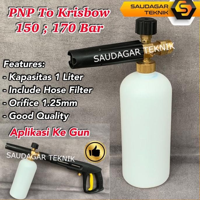 

TERSEDIA FOAM LANCE JET CLEANER KRISBOW 150 BAR 170 BAR TABUNG SNOW CUCI SALJU