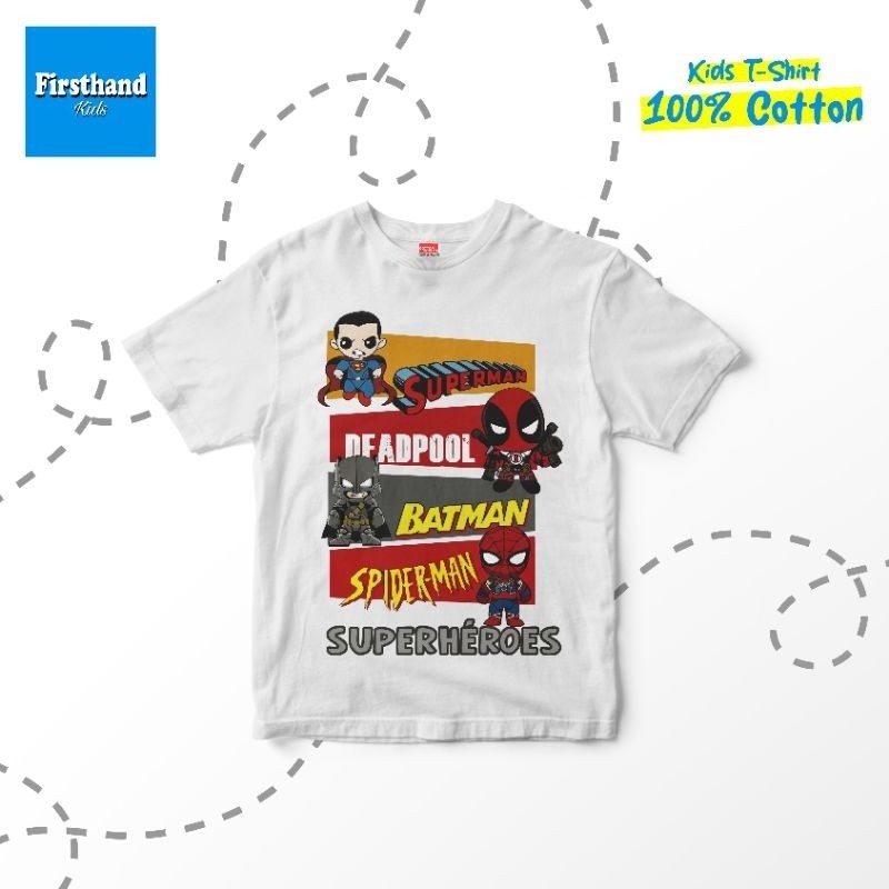 Kaos Marvel Collage Kaos Superhero Anak Baju Original