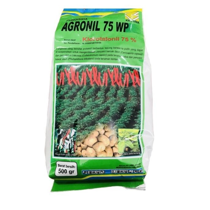 Agronil 500Gr Fungisida Agronil 75 Wp 500 Gram Fungisida Kontak Produk