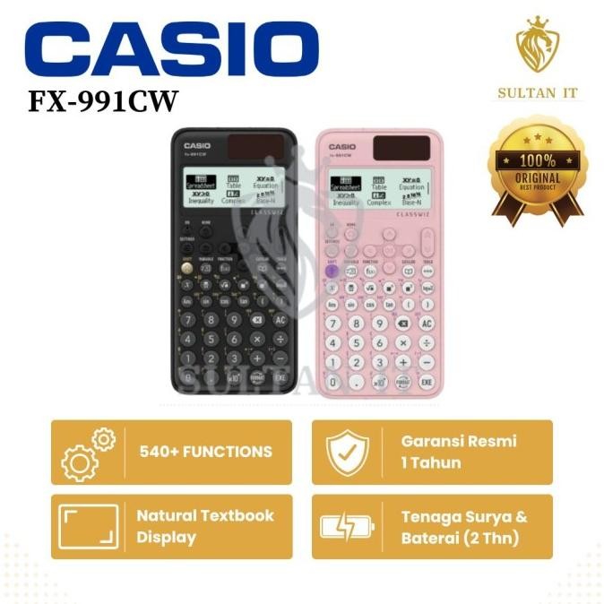 

TERMURAH - Casio ClassWiz Model Scientific Calculator FX-991CW ORIGINAL
